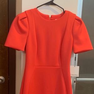 Calvin Klein Pink Short Sleeve Dress, Size 2